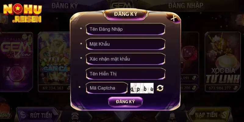 Cách đăng ký tài khoản GemWin